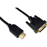 Cables Direct Kablar Cables Direct HDMI - DVI-D Single Link 1m