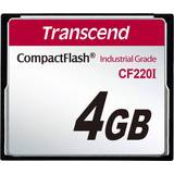 Transcend Industrial Temp CF220I CF Card 87/79MB/s 4GB