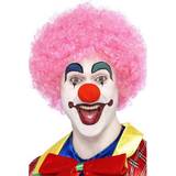 Cirkus & Clowner - Unisex Maskeradkläder Smiffys Crazy Clown Wig Pink