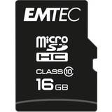 Emtec microSDHC Minneskort & USB-minnen Emtec Classic microSDHC Class 10 20/12MBs 16GB +Adapter