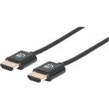 Manhattan HDMI-kablar - Standard HDMI-Standard HDMI Manhattan Premium HDMI - HDMI 0.5m