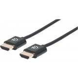 HDMI-kablar - Standard HDMI-Standard HDMI Manhattan Ultra Thin Premium HDMI - HDMI 1m