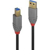 USB A-USB B - USB-kabel Kablar Lindy Anthra Line USB A-USB B 3.0 1m