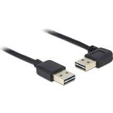 En kontakt - USB A-USB A - USB-kabel Kablar DeLock Easy USB A - USB A (1x angled) 2.0 3m