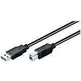 Wentronic Hane - Hane - USB-kabel Kablar Wentronic SuperSpeed USB A-USB B 3.0 3m