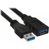 InLine USB-kabel Kablar InLine USB A-USB A M-F 3.0 0.5m