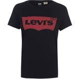 Levi's Dam T-shirts Levi's The Perfect Graphic Tee - Large Batwing Black/Black