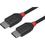 Lindy Skärmad - USB C-USB C - USB-kabel Kablar Lindy Black Line USB C-USB C 3.1 0.5m