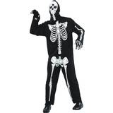 Skelett - Vit Maskeradkläder Hisab Joker Maskeraddrakt Skeleton Vuxen