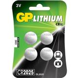 Batterier - Knappcellsbatterier Batterier & Laddbart GP Batteries CR2025 4-Pack