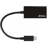 3.1 - HDMI-kablar Accell USB C 3.1 -HDMI 2.0 M-F 0.2m