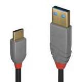 USB A-USB C - USB-kabel Kablar Lindy Anthra Line USB A-USB C 2.0 0.5m