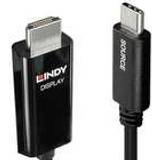 Lindy HDMI-kablar - USB C-HDMI Lindy USB C-HDMI 3m
