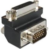 En kontakt - Nickel Kablar DeLock DVI-VGA M-F Angled Adapter