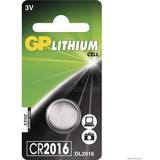 Knappcellsbatterier Batterier & Laddbart GP Batteries CR2016 1-pack