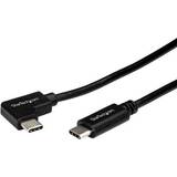 En kontakt - USB C-USB C - USB-kabel Kablar StarTech Right Angle USB C-USB C 2.0 1m