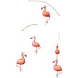 Rosa - Trä Babynests & Filtar Geggamoja Mobil Flamingo