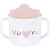 Lässig 2 Handle Cup with Lid & Silicone Lela Light Pink