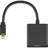 MicroConnect DisplayPort-kablar - Svarta MicroConnect HDMI - DisplayPort Mini 0.2m