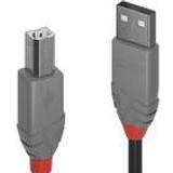 USB A-USB B - USB-kabel Kablar Lindy Anthra Line USB A-USB B 2.0 0.2m