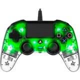PlayStation 4 - Vibration Handkontroller Nacon Wired Illuminated Compact Controller - Green