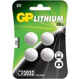 GP Batteries Knappcellsbatterier - Lithium Batterier & Laddbart GP Batteries CR2032 4-pack