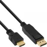 DisplayPort-DisplayPort - Guld - HDMI-kablar InLine DisplayPort - HDMI 1.5m