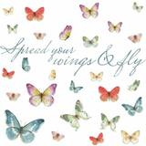RoomMates Lisa Audit Butterfly Quote Wall Decals