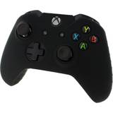 ZedLabz Speltillbehör ZedLabz Xbox One Controller Soft Silicone Rubber Skin Grip Cover with Ribbed Handle - Black