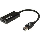 Accell Kablar Accell UltraAV HDMI 1.4 - DisplayPort Mini 1.1 Active Adapter M-F