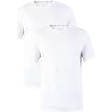 Herr - Stretch - Vita Överdelar Calvin Klein Modern Cotton Lounge T-shirt 2-pack - White