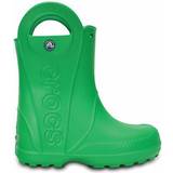 Ofodrade gummistövlar Barnskor på rea Crocs Kid's Handle It Rain Boot - Grass Green