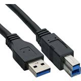 USB A-USB B - USB-kabel Kablar InLine USB A - USB B 3.0 5m