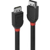 DisplayPort-DisplayPort - DisplayPort-kablar Lindy Black Line DisplayPort - DisplayPort 0.5m