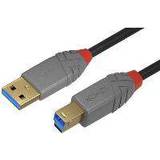Röda - Skärmad - USB-kabel Kablar Lindy Anthra Line USB A-USB B 3.0 5m