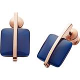 Skagen Sea Earrings - Rose Gold/Blue