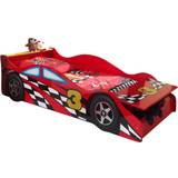 Röda Sängar Vipack Race Car Bilsäng