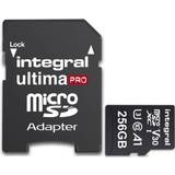 Integral 256 GB Minneskort Integral UltimaPro microSDXC Class 10 UHS-I U3 V30 A1 100/90MB/s 256GB +Adapter