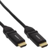 InLine HDMI-kablar - Hane - Hane - Standard HDMI-Standard HDMI InLine Angle Plug 180° HDMI - HDMI 1.4 1m