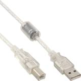 Beige - Skärmad - USB-kabel Kablar InLine Ferrite Choke USB A - USB B 2.0 1m