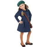 40-tal Maskerad Dräkter & Kläder Smiffys World War II Evacuee Girl Costume
