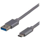Deltaco USB A-USB C 3.1 (Gen.1) 0.2m