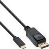 3.1 - DisplayPort-kablar - Guld InLine USB C-DisplayPort 1m