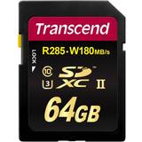 Transcend SDXC Minneskort Transcend 700S SDXC Class 10 UHS-II U3 V90 285/180MB/s 64GB