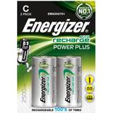 Energizer Batterier - Laddningsbara standardbatterier Batterier & Laddbart Energizer C Accu Power Plus 2500mAh Compatible 2-pack