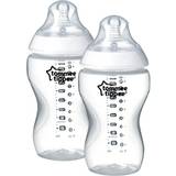 Tommee Tippee Silikon Barn- & Babytillbehör Tommee Tippee Closer to Nature Clear Bottles 340ml 2-pack