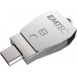 USB Micro-B USB-minnen Emtec Mobile & Go micro-USB T250B OTG 8GB USB 2.0