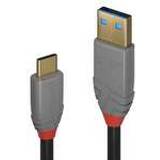 Lindy Skärmad - USB A-USB C - USB-kabel Kablar Lindy Anthra Line USB A-USB C 3.1 1m