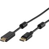 HDMI-kablar Vivanco HDMI-DisplayPort 1.8m