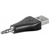 Goobay 2.0 - Kabeladaptrar - Svarta Kablar Goobay 3.5mm-USB A Adapter
